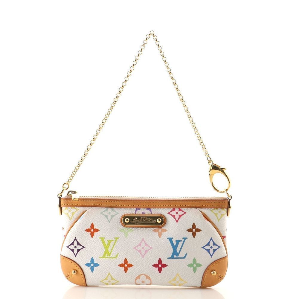 Louis Vuitton Milla Pochette Monogram Multicolor MM White